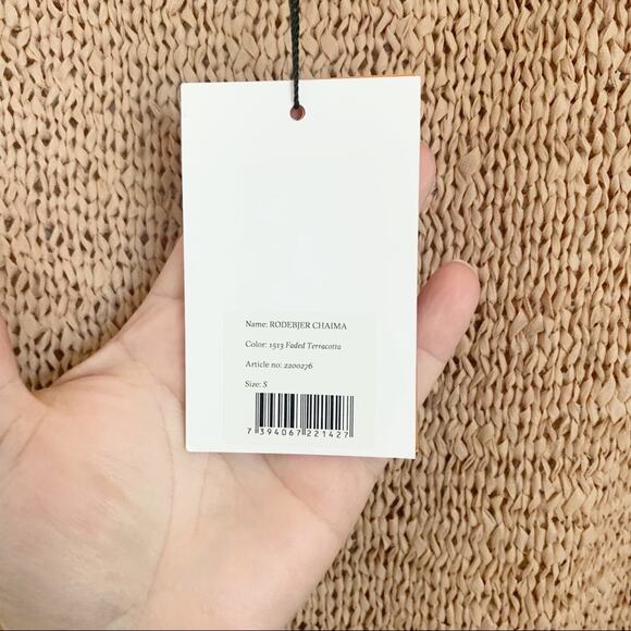 Rodebjer Chaima Knit Vest Dress NWT Small Terracotta - Picture 11 of 12
